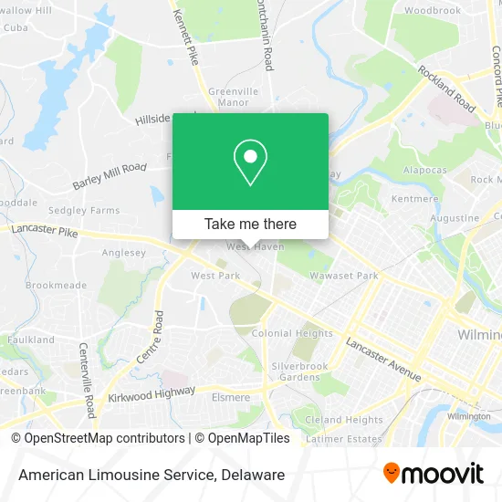 American Limousine Service map