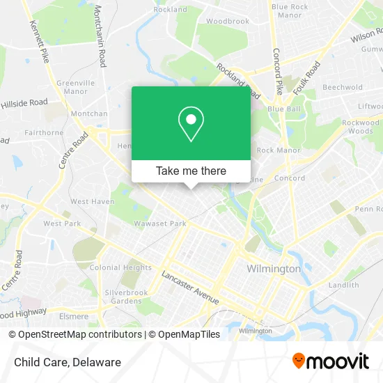 Child Care map