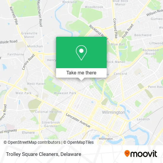 Trolley Square Cleaners map