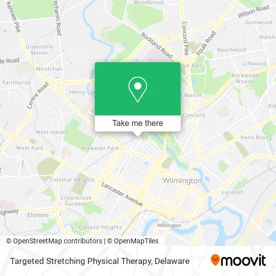 Targeted Stretching Physical Therapy map
