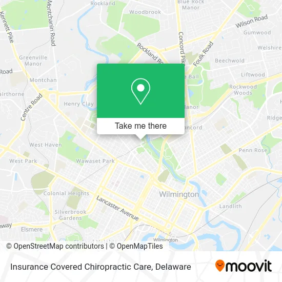Insurance Covered Chiropractic Care map