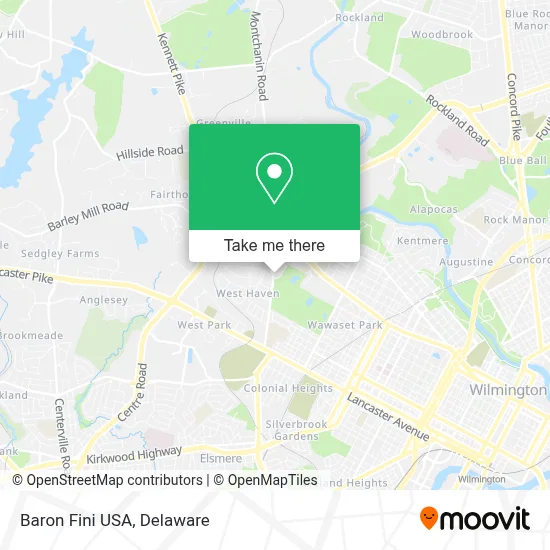 Baron Fini USA map