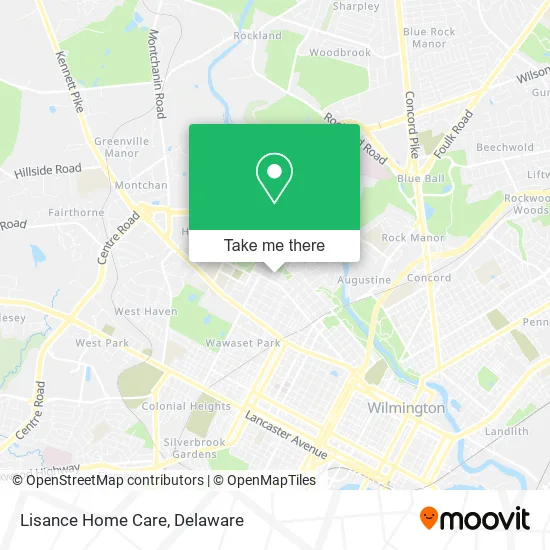 Lisance Home Care map