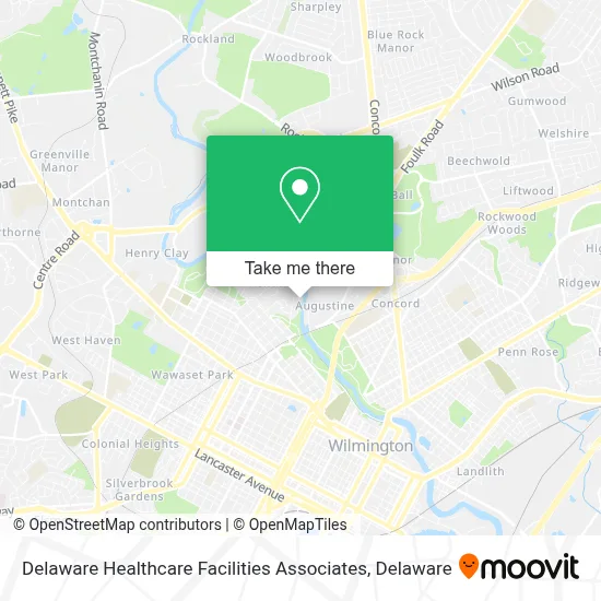 Delaware Healthcare Facilities Associates map