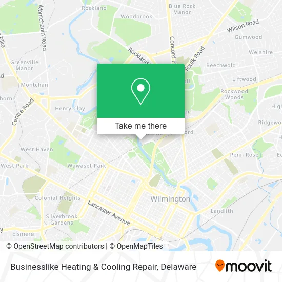 Businesslike Heating & Cooling Repair map