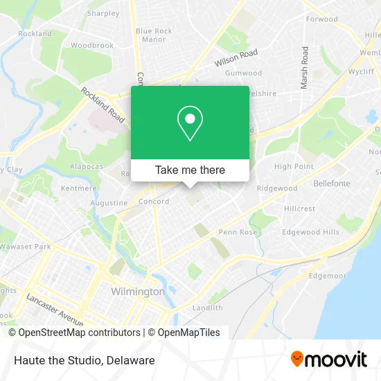 Haute the Studio map