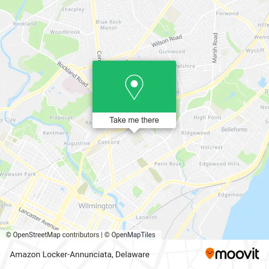 Amazon Locker-Annunciata map