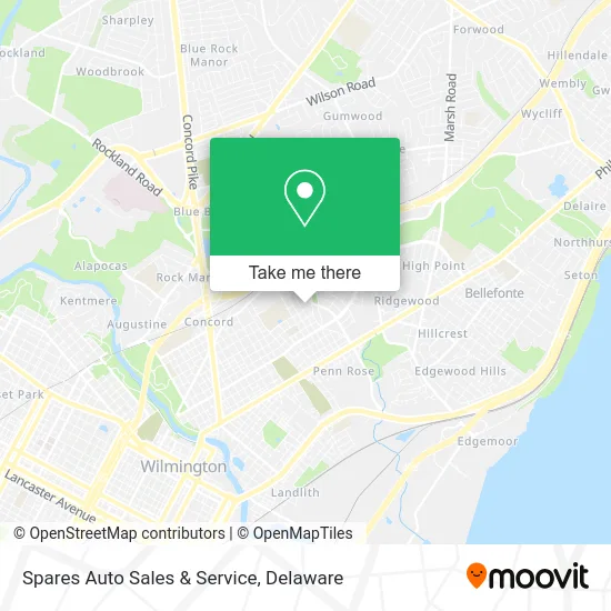 Spares Auto Sales & Service map