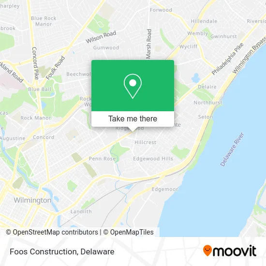 Foos Construction map