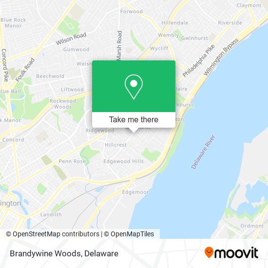 Brandywine Woods map