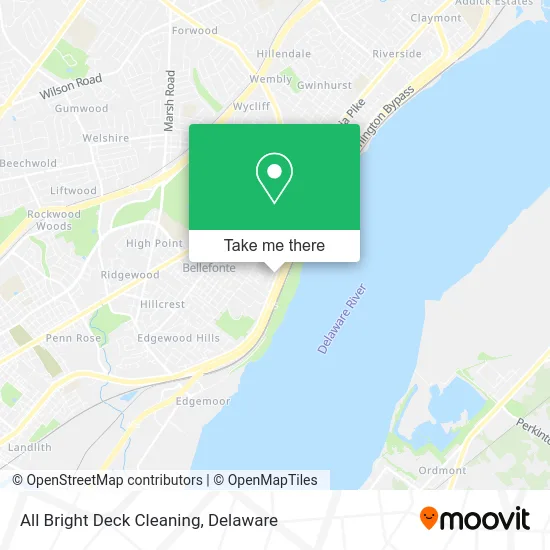 All Bright Deck Cleaning map