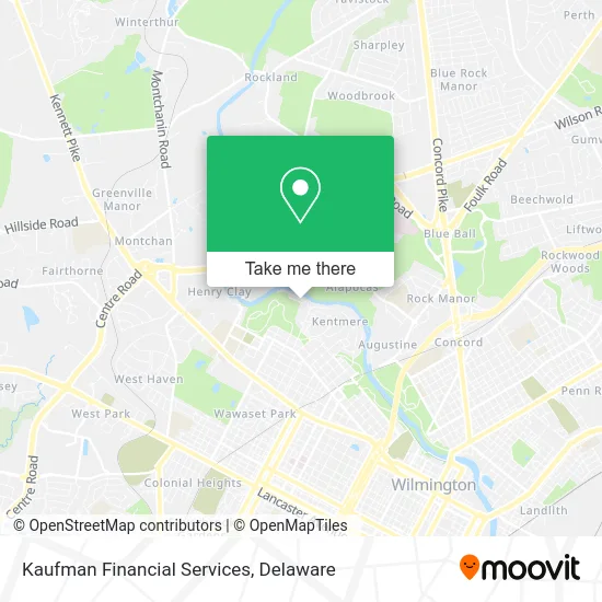 Kaufman Financial Services map