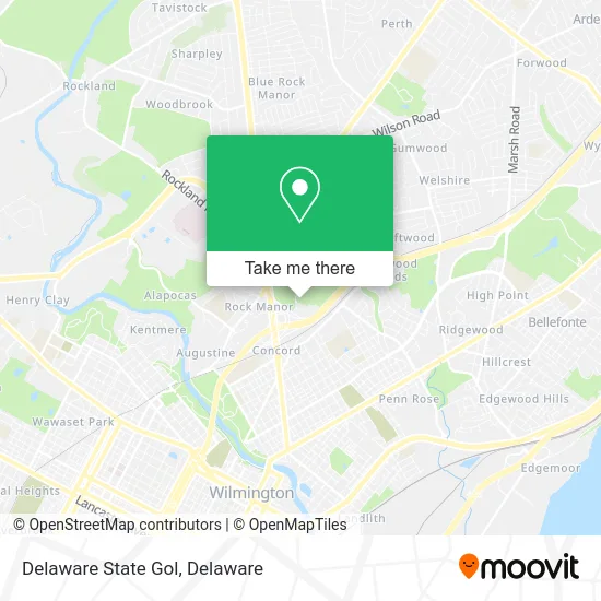 Delaware State Gol map