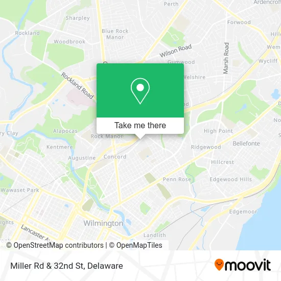 Miller Rd & 32nd St map