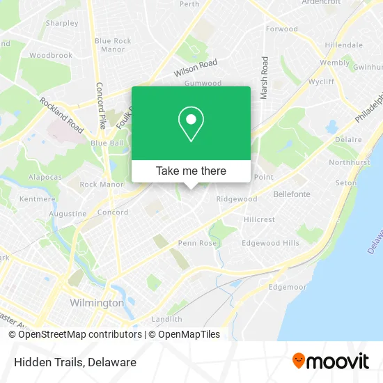 Hidden Trails map
