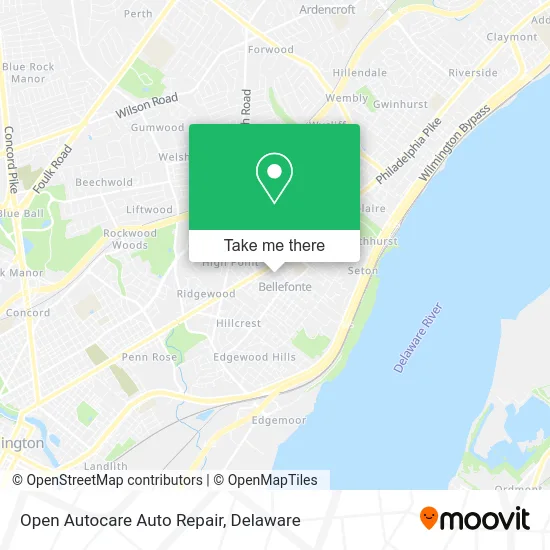 Open Autocare Auto Repair map