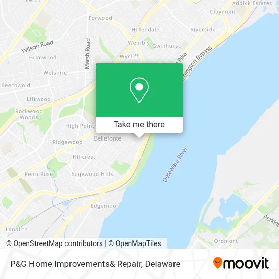 P&G Home Improvements& Repair map