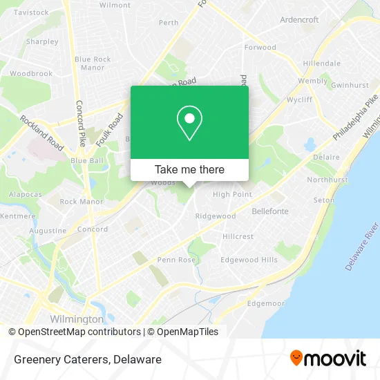 Greenery Caterers map
