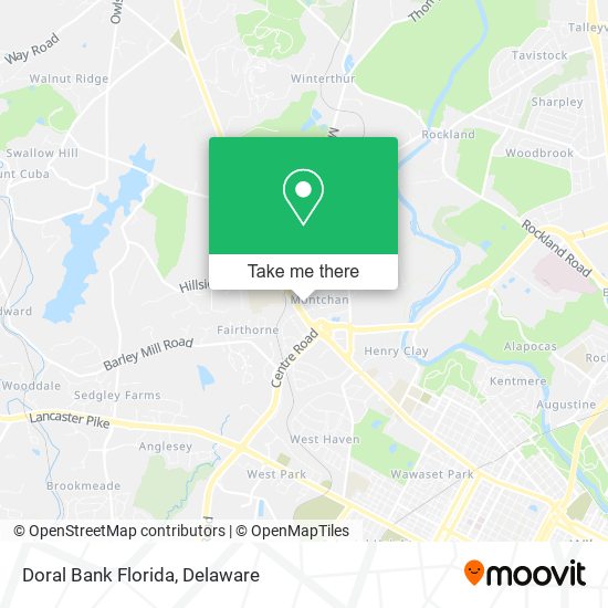 Doral Bank Florida map