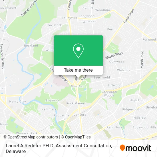 Laurel A Redefer PH.D. Assessment Consultation map