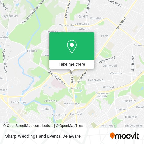 Sharp Weddings and Events map