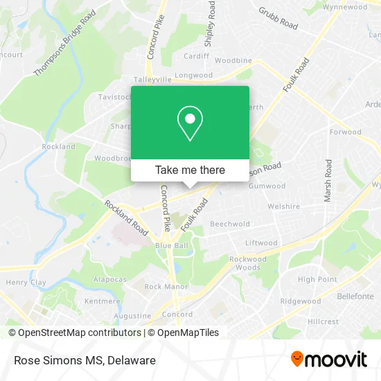 Rose Simons MS map