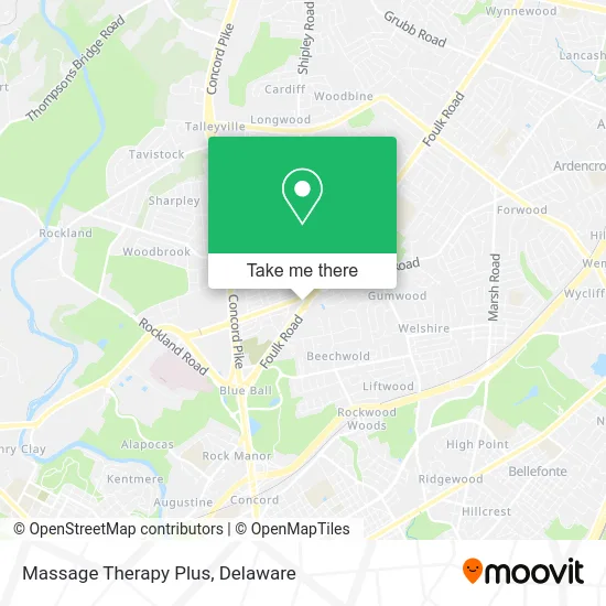 Massage Therapy Plus map