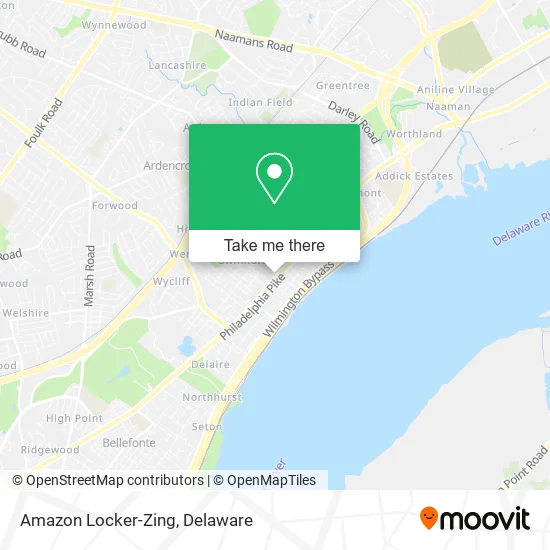 Amazon Locker-Zing map