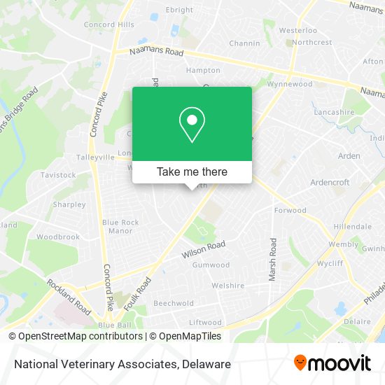 Mapa de National Veterinary Associates
