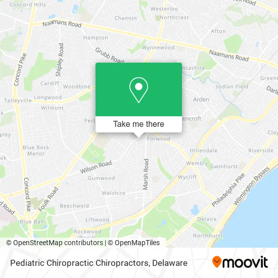 Pediatric Chiropractic Chiropractors map