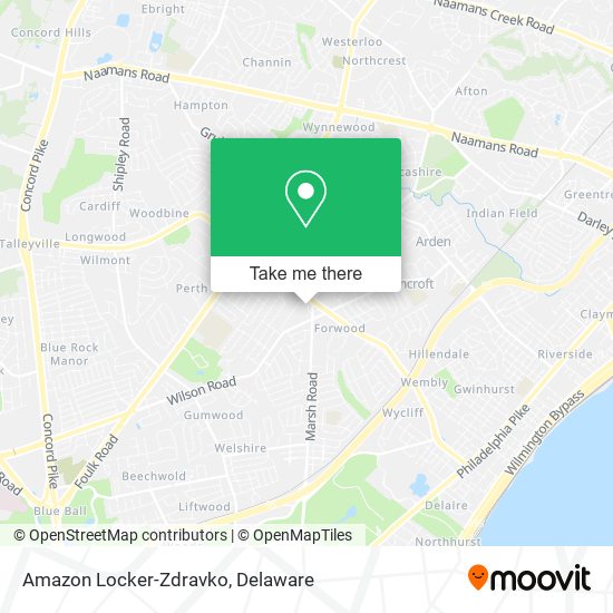 Mapa de Amazon Locker-Zdravko