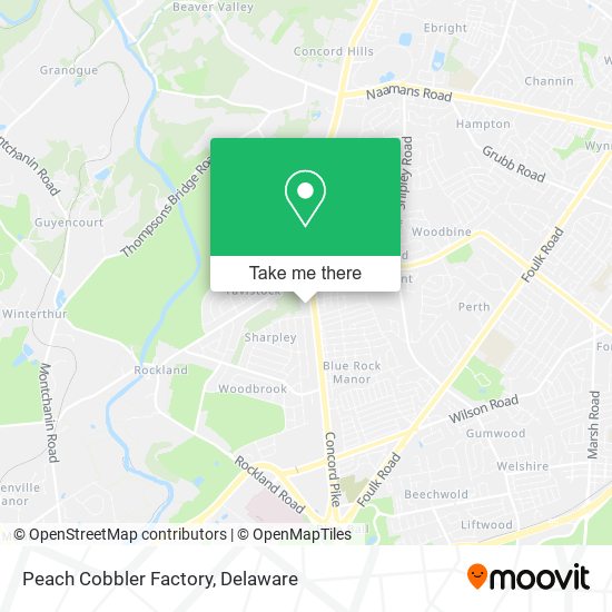 Peach Cobbler Factory map