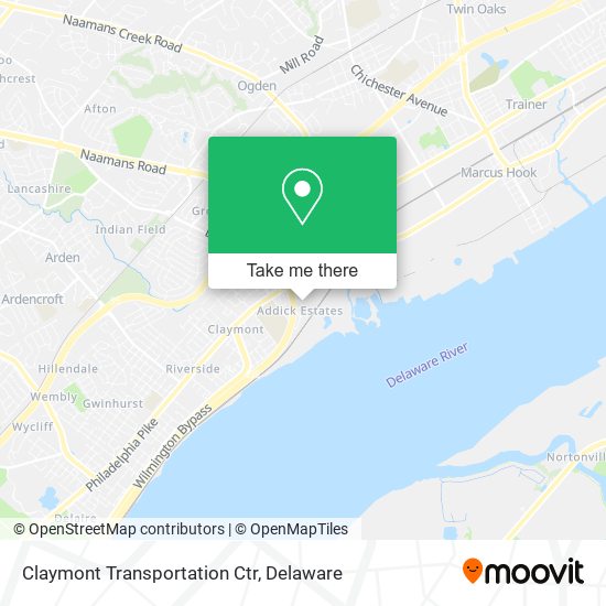 Mapa de Claymont Transportation Ctr