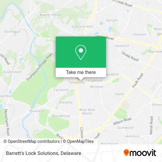 Barrett's Lock Solutions map