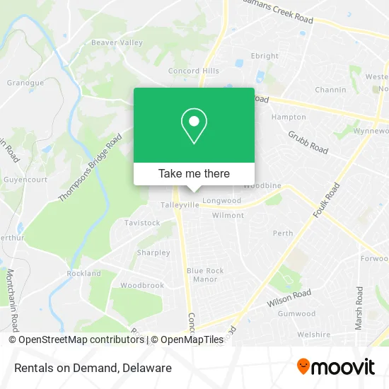 Rentals on Demand map