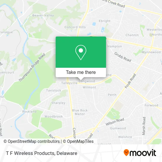 T F Wireless Products map