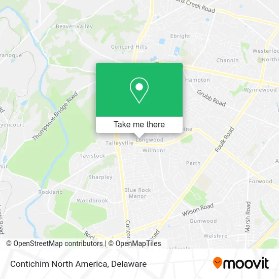 Contichim North America map