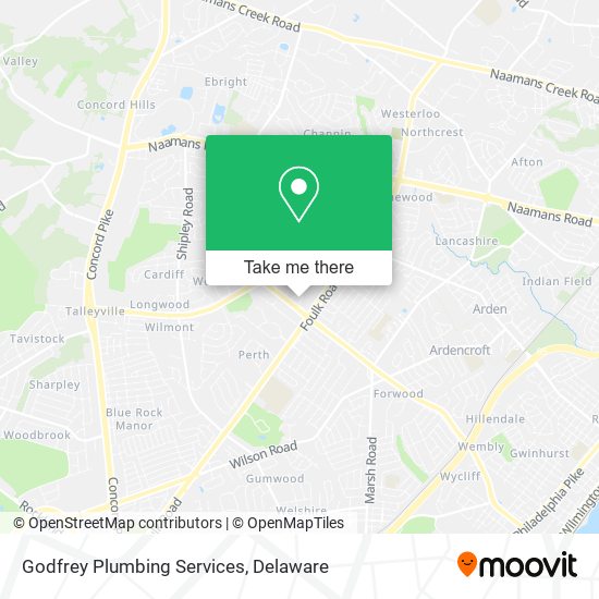 Mapa de Godfrey Plumbing Services