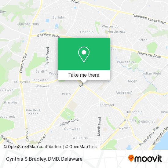 Cynthia S Bradley, DMD map
