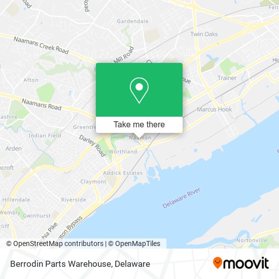 Berrodin Parts Warehouse map