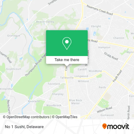 No 1 Sushi map