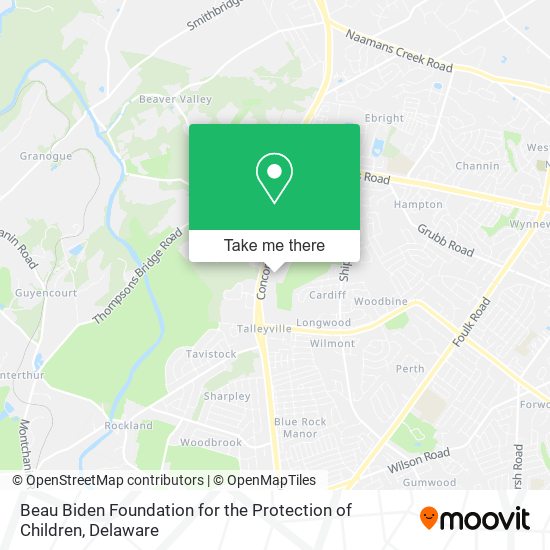 Beau Biden Foundation for the Protection of Children map
