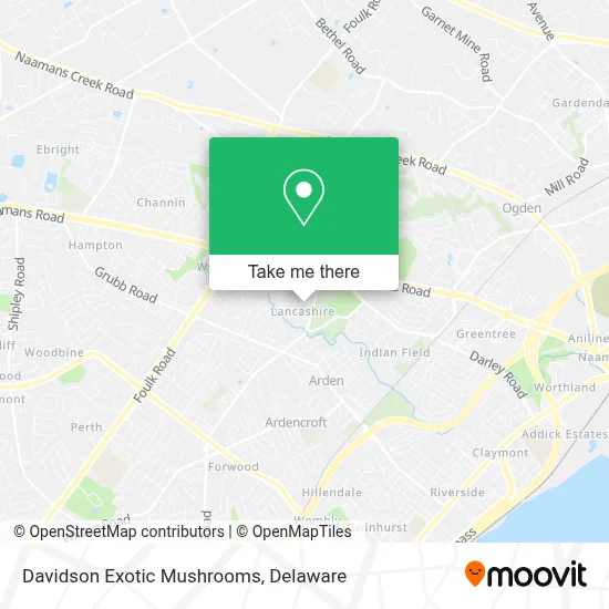 Davidson Exotic Mushrooms map