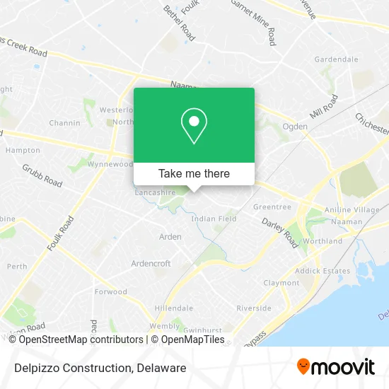 Delpizzo Construction map