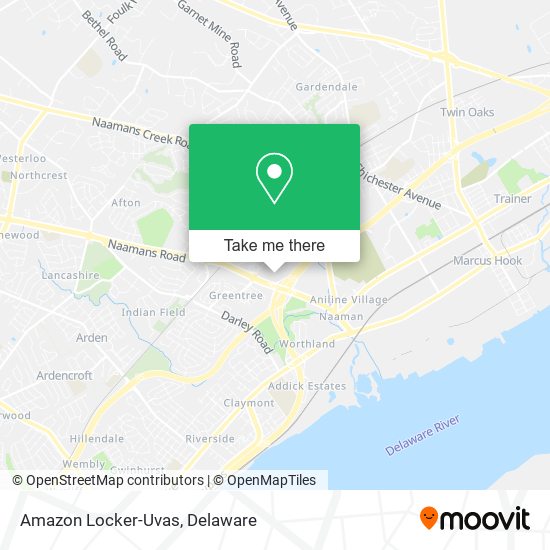 Amazon Locker-Uvas map