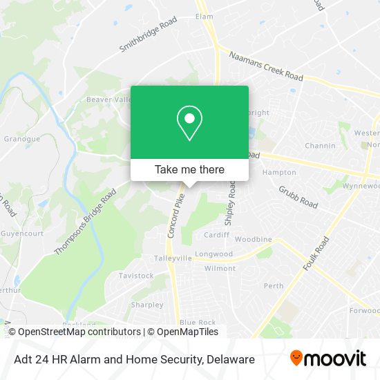 Mapa de Adt 24 HR Alarm and Home Security