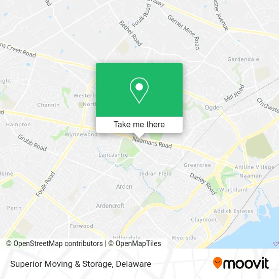 Superior Moving & Storage map