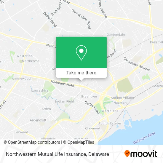 Northwestern Mutual Life Insurance map