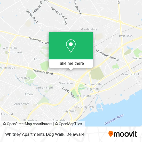Whitney Apartments Dog Walk map
