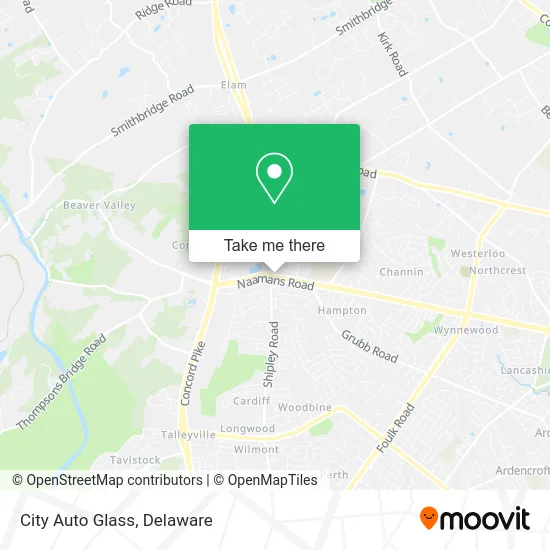 City Auto Glass map